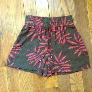 XS Pink Palm Shorts